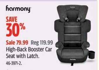 Canadian Tire High-Back Booster Car Seat with Latch offer