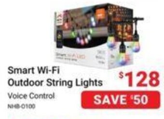 Visions Electronics Smart Wi-Fi Outdoor String Lights Voice Control offer