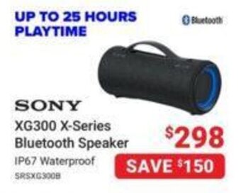 Visions Electronics SONY XG300 X-Series Bluetooth Speaker offer
