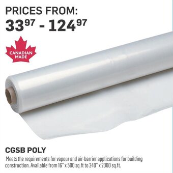 Co-op CGSB POLY offer