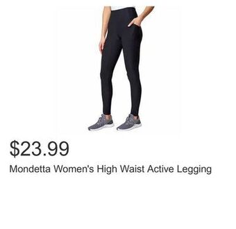 Costco Mondetta women's high waist active legging offer