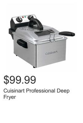 Costco Cuisinart professional deep fryer offer