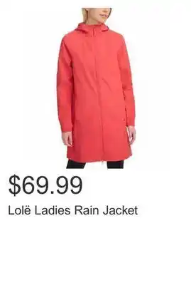 Costco Lolë ladies rain jacket offer