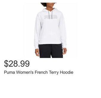 Costco Puma women's french terry hoodie offer