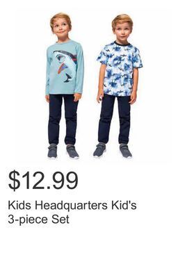Costco Kids headquarters kid's 3-piece set offer