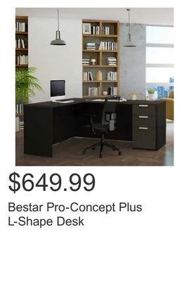 Costco Bestar pro-concept plus l-shape desk offer