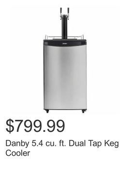 Costco Danby 5.4 cu. ft. dual tap keg cooler offer