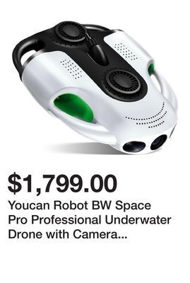 Newegg Youcan robot bw space pro professional underwater drone with camera app remote control rc submarine with 4k uhd image stabili offer
