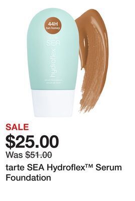 Sephora Tarte sea hydroflex™ serum foundation offer