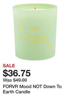 Sephora Forvr mood not down to earth candle offer