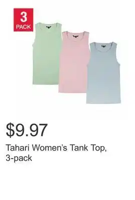 Costco Tahari women's tank top, 3-pack offer