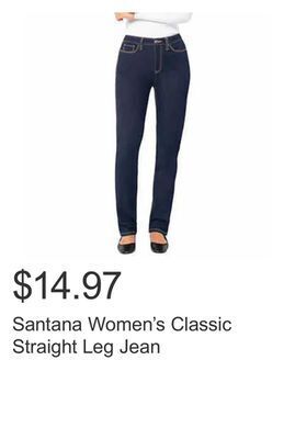 Costco Santana women's classic straight leg jean offer