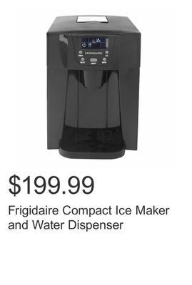 Costco Frigidaire compact ice maker and water dispenser offer