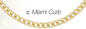 Charm Diamond 10k yellow gold 22 miami curb chain offer