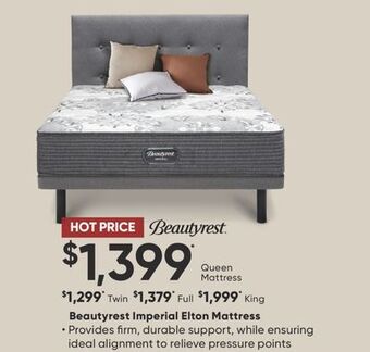 Sleep Country Beautyrest imperial elton mattress offer