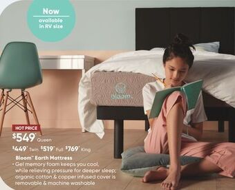 Sleep Country Bloom earth mattress offer