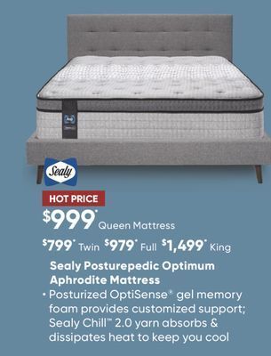 Sleep Country Sealy posturepedic optimum aphrodite mattress offer