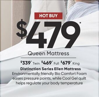 Sleep Country Distinction series ellen mattress offer