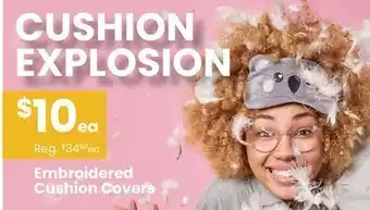 Fabricland Cushion explosion embroidered cushion covers offer