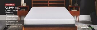 Sleep Country Tempurpedic cloud es mattress offer