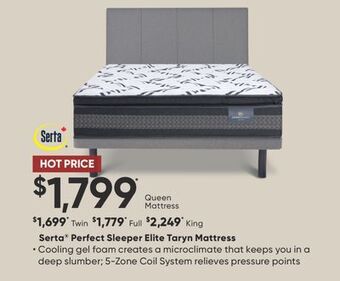 Sleep Country Serta® perfect sleeper elite taryn mattress offer