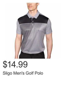 Costco Sligo men's golf polo offer