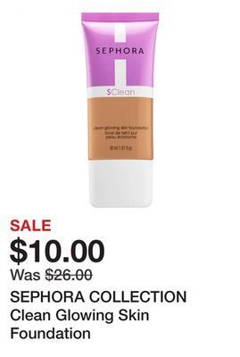 Sephora Sephora collection clean glowing skin foundation offer