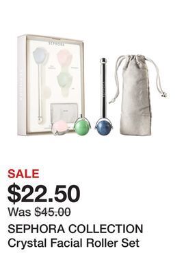 Sephora Sephora collection crystal facial roller set offer