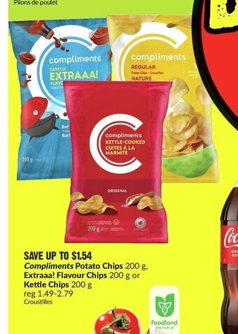 FreshCo Compliments Potato Chips, Extraaa! Flavour Chips or Kettle Chips offer