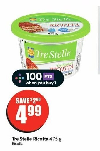 FreshCo Tre Stelle Ricotta 475 g offer
