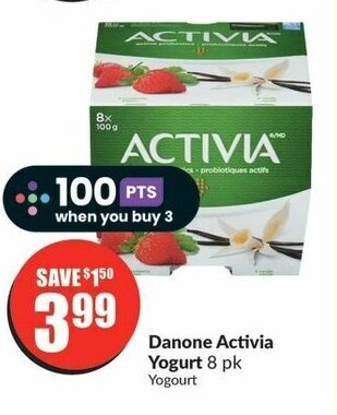 FreshCo Danone Activia Yogurt offer
