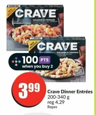 FreshCo Crave Dinner Entrées 200-340 g offer