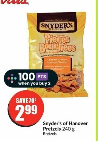 FreshCo Snyder's of Hanover Pretzels 240 g offer