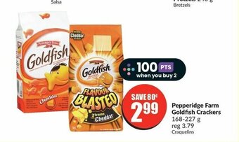 FreshCo Pepperidge Farm Goldfish Crackers 168-227 g offer