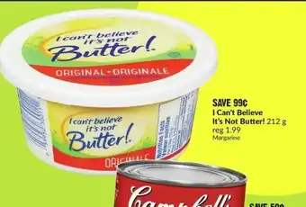 FreshCo I Can't Believe It's Not Butter! 212 g offer