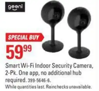 Canadian Tire Smart Wi-Fi Indoor Security Camera, 2-Pk offer