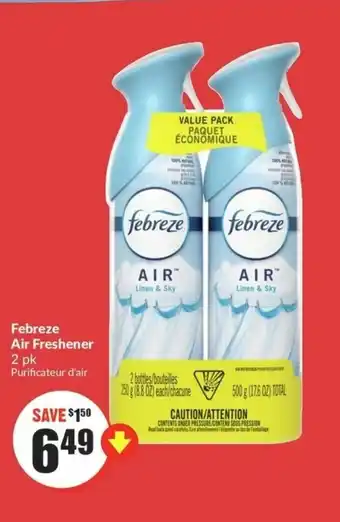 FreshCo Febreze Air Freshener offer