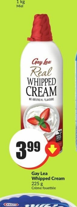 FreshCo Gay Lea Whipped Cream 225 g offer