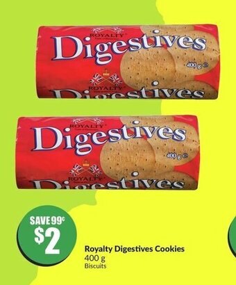 FreshCo Royalty Digestives Cookies 400 g offer