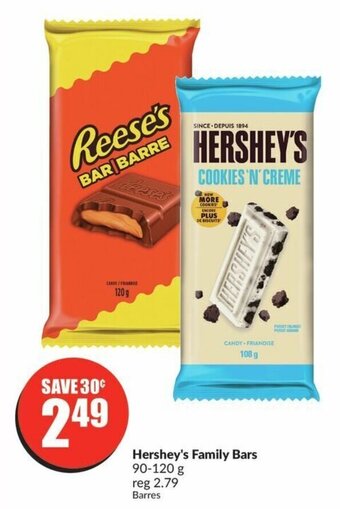 FreshCo Hershey's Family Bars 90-120 g offer