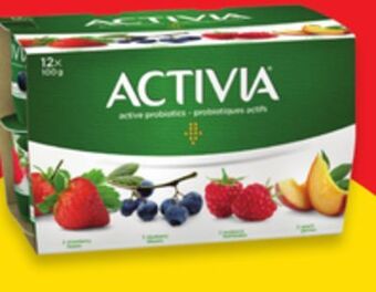 Walmart Activia 12 x 100 g yogurt offer
