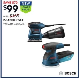 Lowe's Bosch 2-sander set offer