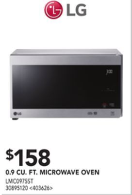 Lowe's Lg 0.9 cu. ft. microwave oven offer