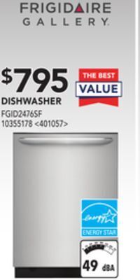 Lowe's Frigidaire gallery dishwasher offer