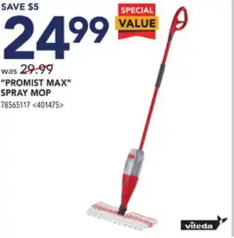 Lowe's Vileda promist max spray mop offer