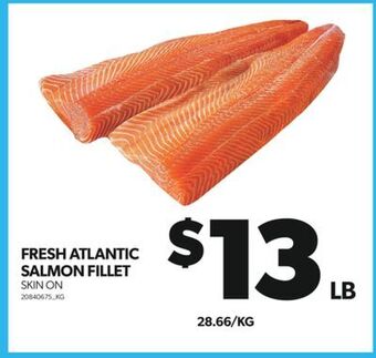 Real Canadian Superstore Fresh atlantic salmon fillet offer