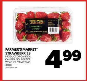 Real Canadian Superstore Farmer's market™ strawberries, 340 g offer
