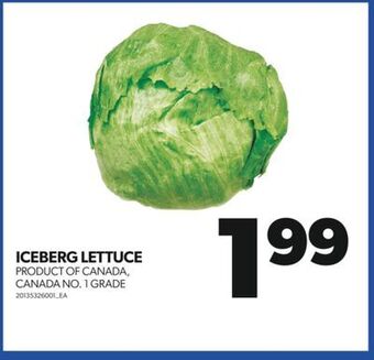 Real Canadian Superstore Iceberg lettuce offer