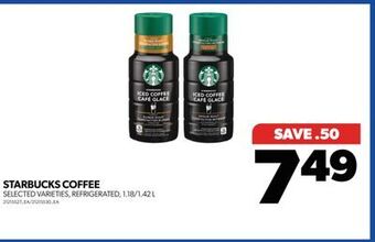 Real Canadian Superstore Starbucks coffee, 1.18/1.42 l offer