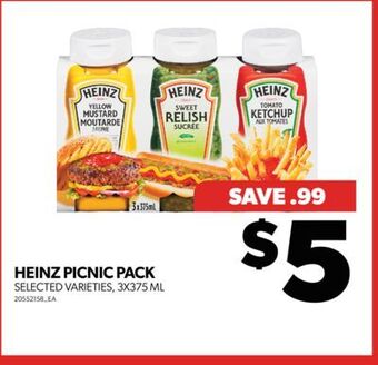 Real Canadian Superstore Heinz picnic pack, 3x375 ml offer